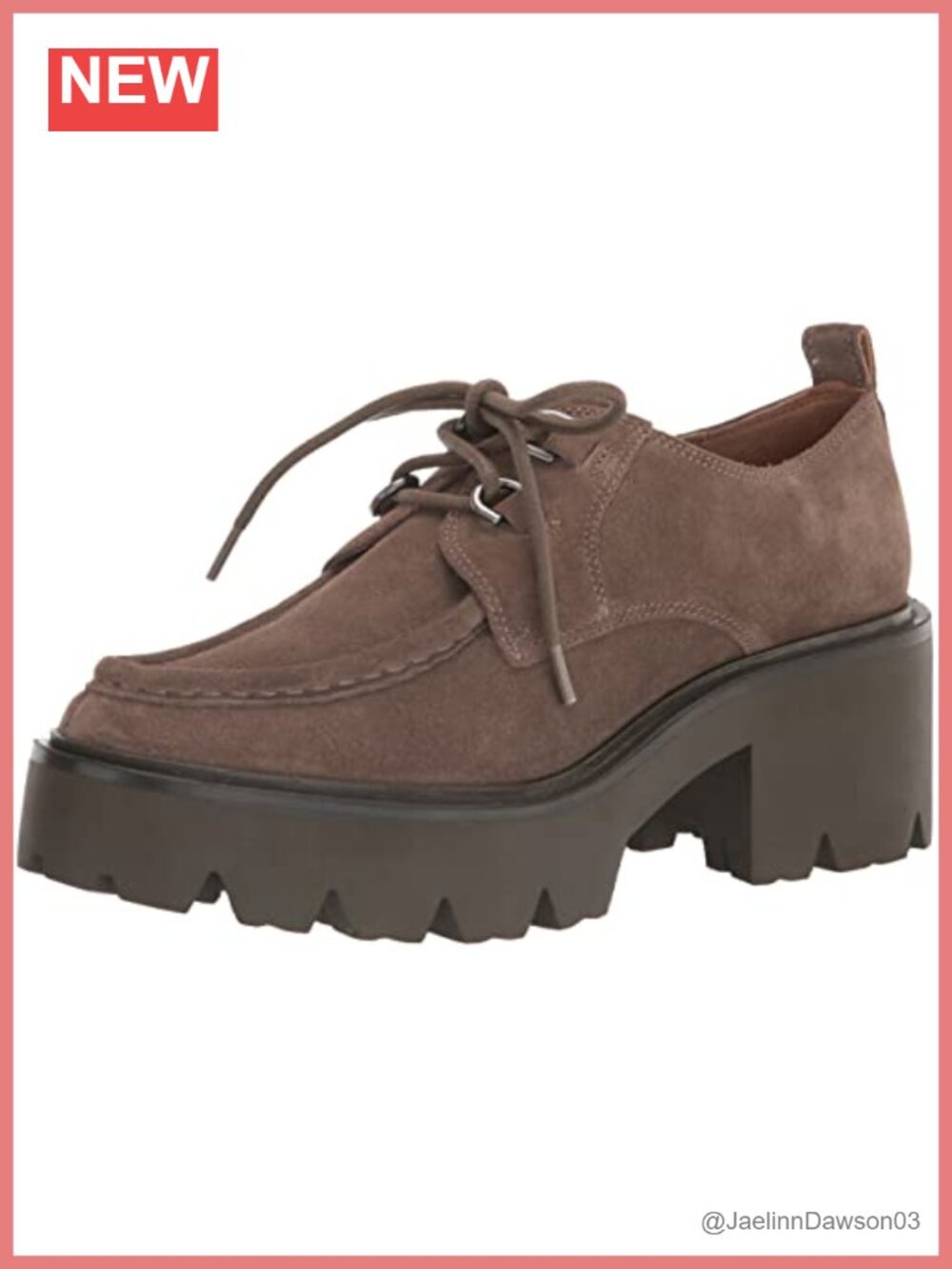 Sam Edelman Monna Loafer Leather Almond Toe Block Heel Lace-Up